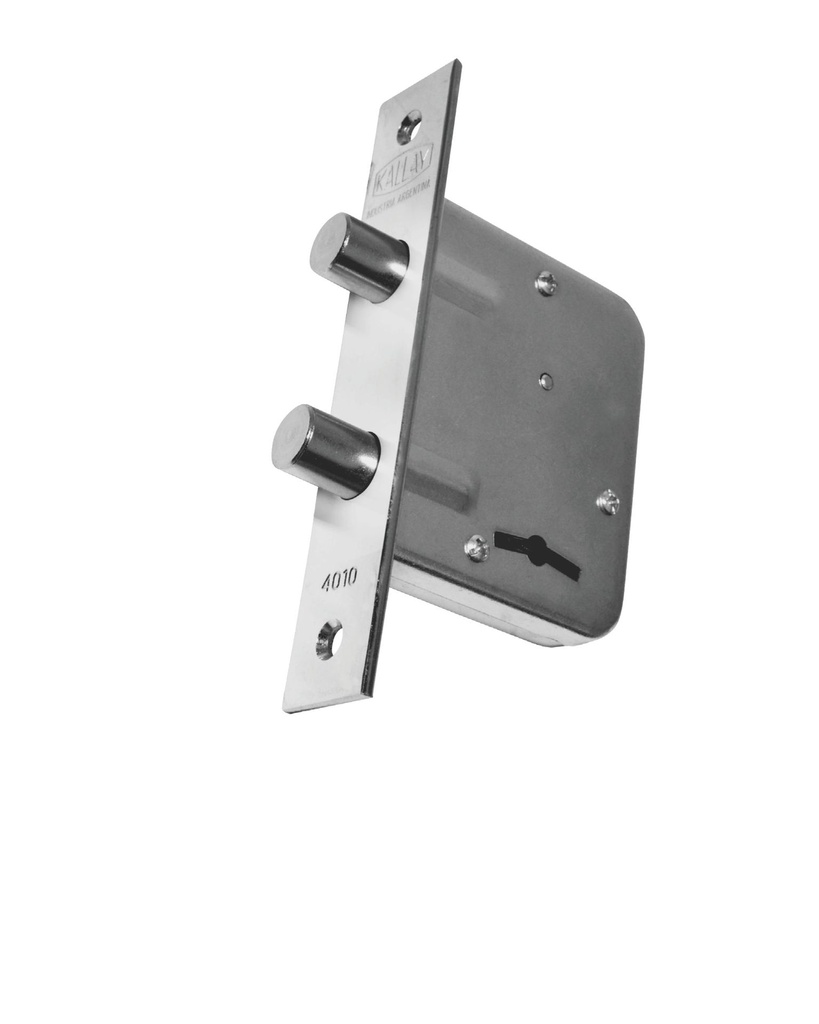 4010 KALLAY CERROJO DOBLE PERNO NIQUELADO