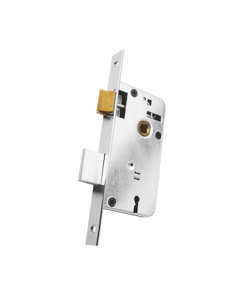 503 KALLAY CERRADURA PARA PUERTA FRENTE ANGOSTO NIQUELADA