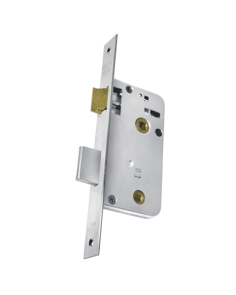 506 KALLAY CERRADURA PARA BAÑO FRENTE ANCHO INOX
