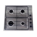 ANAFE A GAS CUATRO HORNALLAS DURPOX ACERO INOXIDABLE LINEA ECO