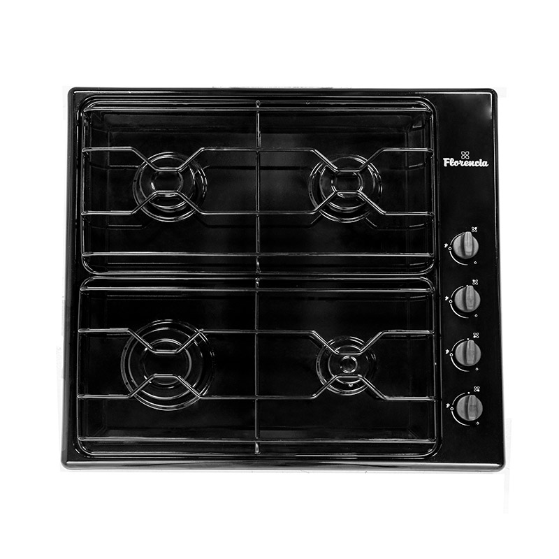 ANAFE A GAS CUATRO HORNALLAS DURPOX NEGRO LINEA ECO