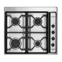 ANAFE A GAS CUATRO HORNALLAS INOX. ENCAST. REJ. FUND. x1u.