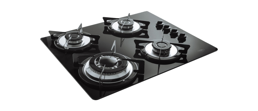 ANAFE SPEZIA 4 HORNALLAS A GAS VIDRIO NEGRO  x1u.