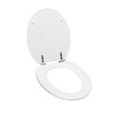 ASIENTO FLORENCIA HERRAJE ACERO INOX BLANCO