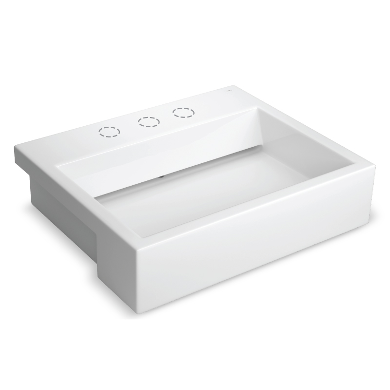 BACHA SEMIEMBUTIDA L.873.17 BLANCA LINEA CLASSIC