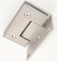 BISAGRA PARA MAMPARA VIDRIO A.INOX DESDP. (VIDRIO-PARED) x1u.