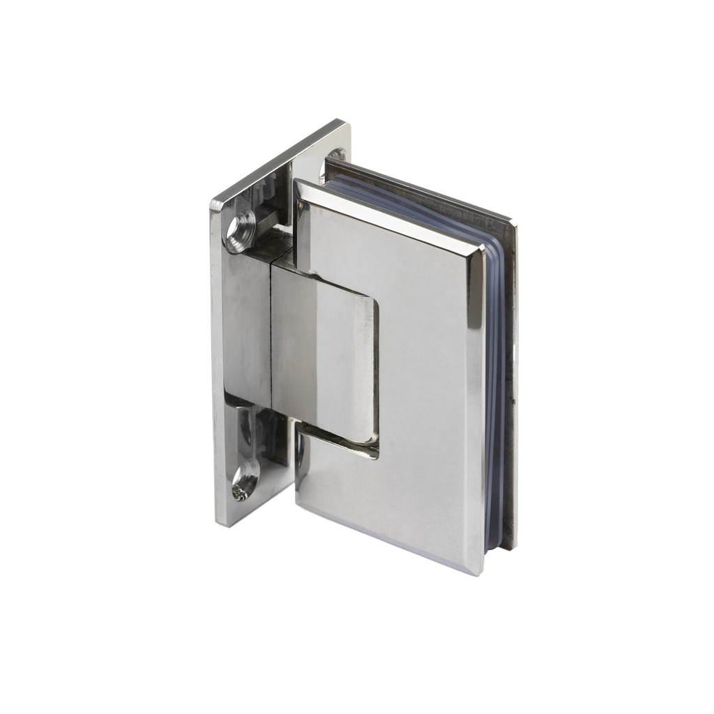 BISAGRA PARA MAMPARA VIDRIO CROMO (VIDRIO-PARED) x1u.