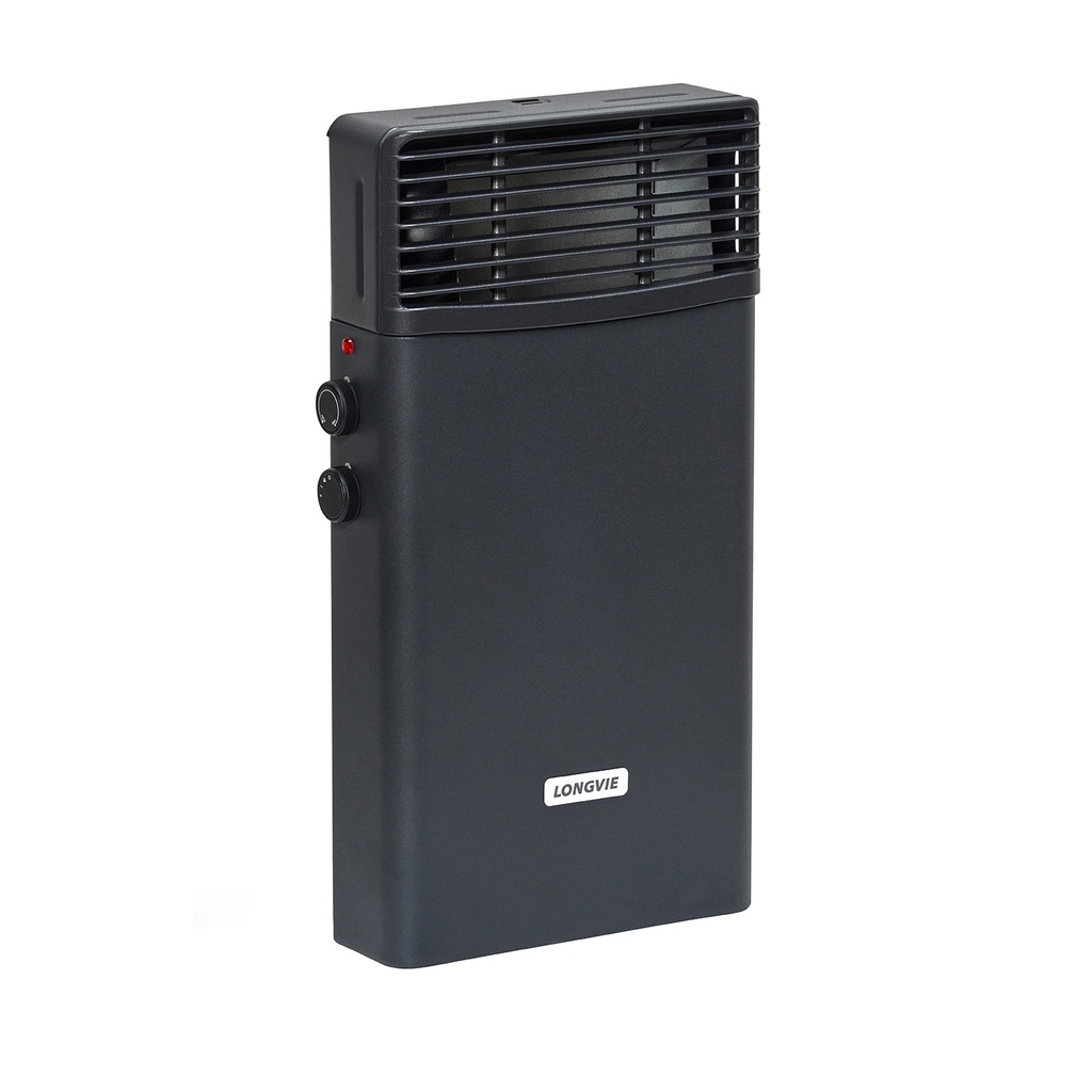 CALEFACTOR ELECTRICO ALUMINUM 1000/2000 W TERMOST. GRAFITO x1u.
