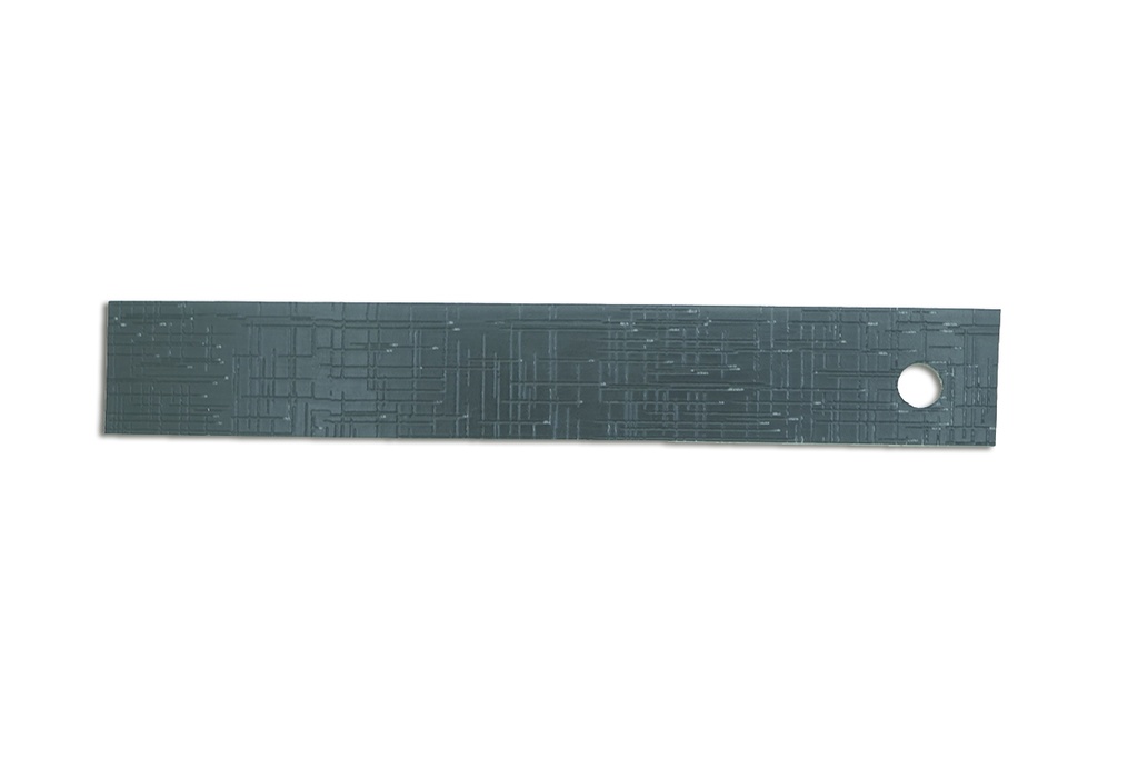 CANTO PVC 22 x 0.45mm LINO NEGRO FAPLAC 601 x25mts