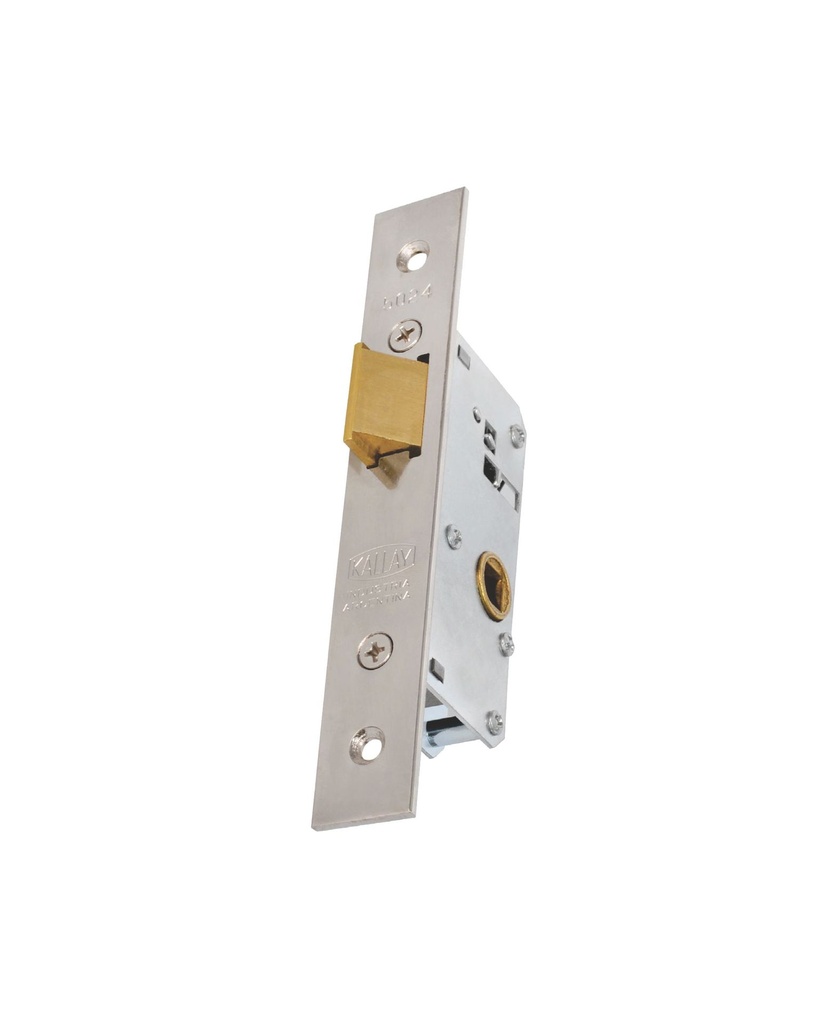 CERRADURA KALLAY 5024 DE PESTILLO COMUN NIQUELADA