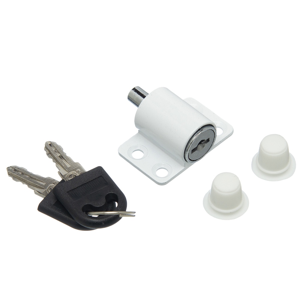 CERRADURA PARA VENTANA CORREDIZA BLANCA