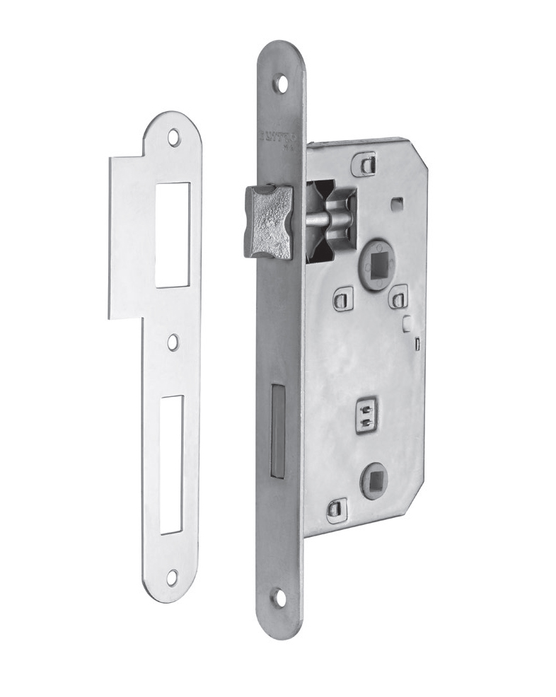 CERRADURA PUERTA PLACA FRENTE REDONDO 190x20mm 21ZHR05 MILORD