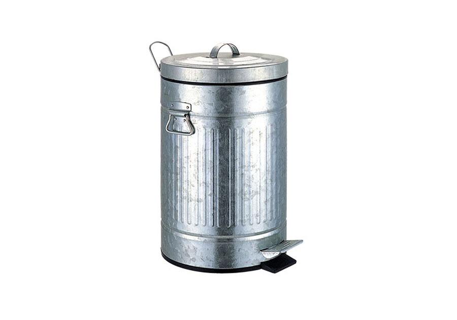 CESTO GALVANIZADO A PEDAL 3LTS