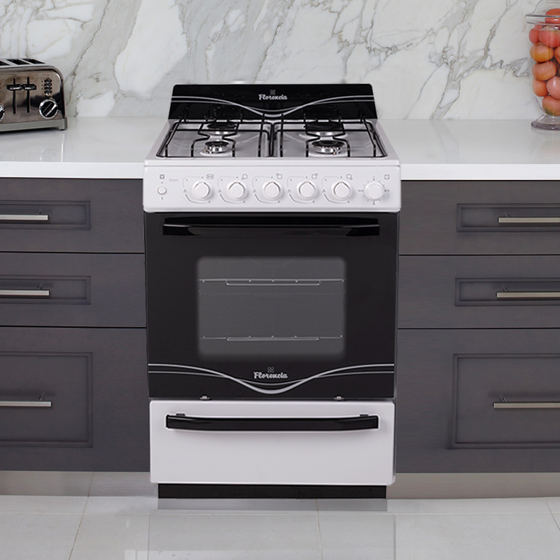 COCINA ENZOLADO DURPOX BLANCA 4 HORNALLAS LINEA INTERMEDIA