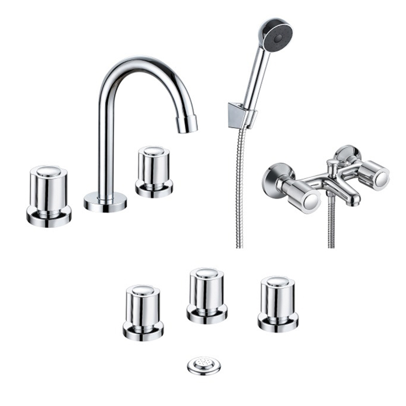 CONVENC. VIVA CROMO SET DE BAÑO (LAVATORIO, BIDET Y DUCHA EXT.)