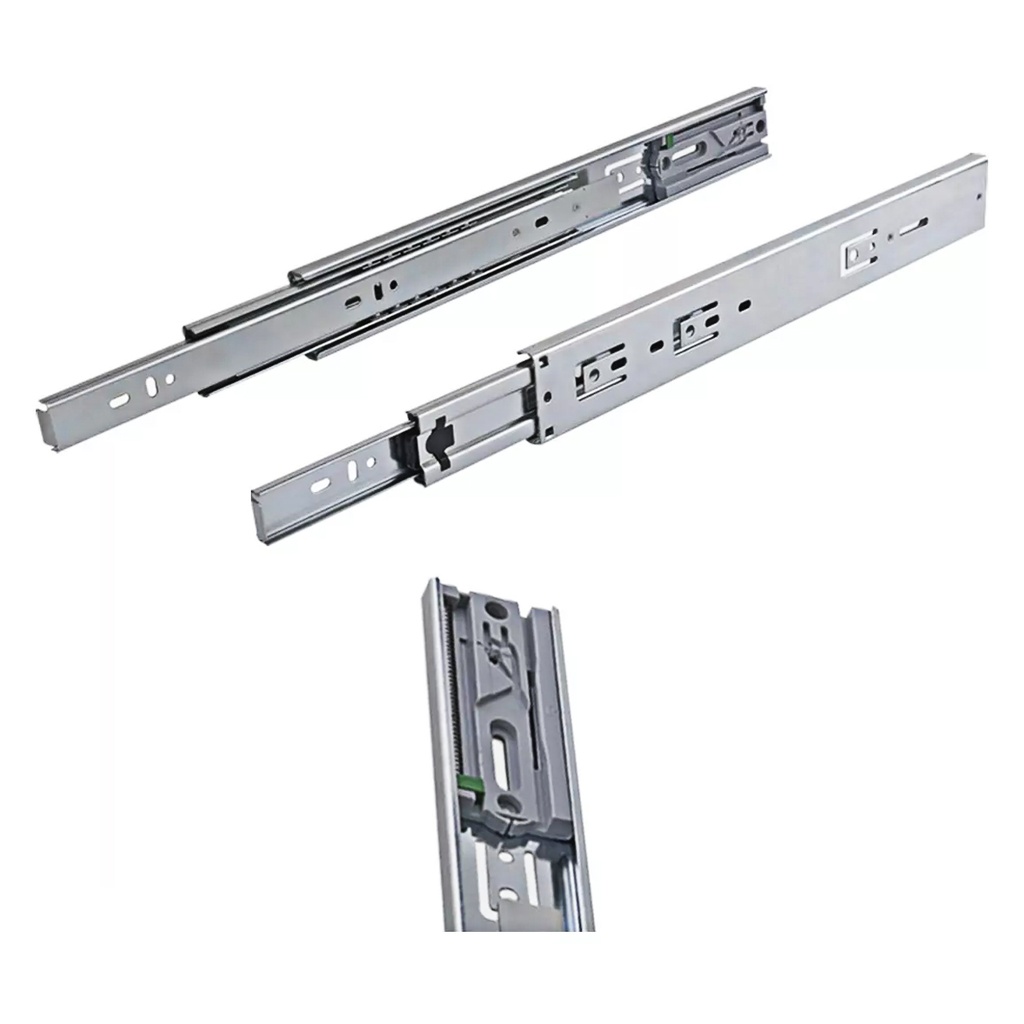 CORREDERA TELES. PUSH OPEN 300mm ZINC BRONZEN