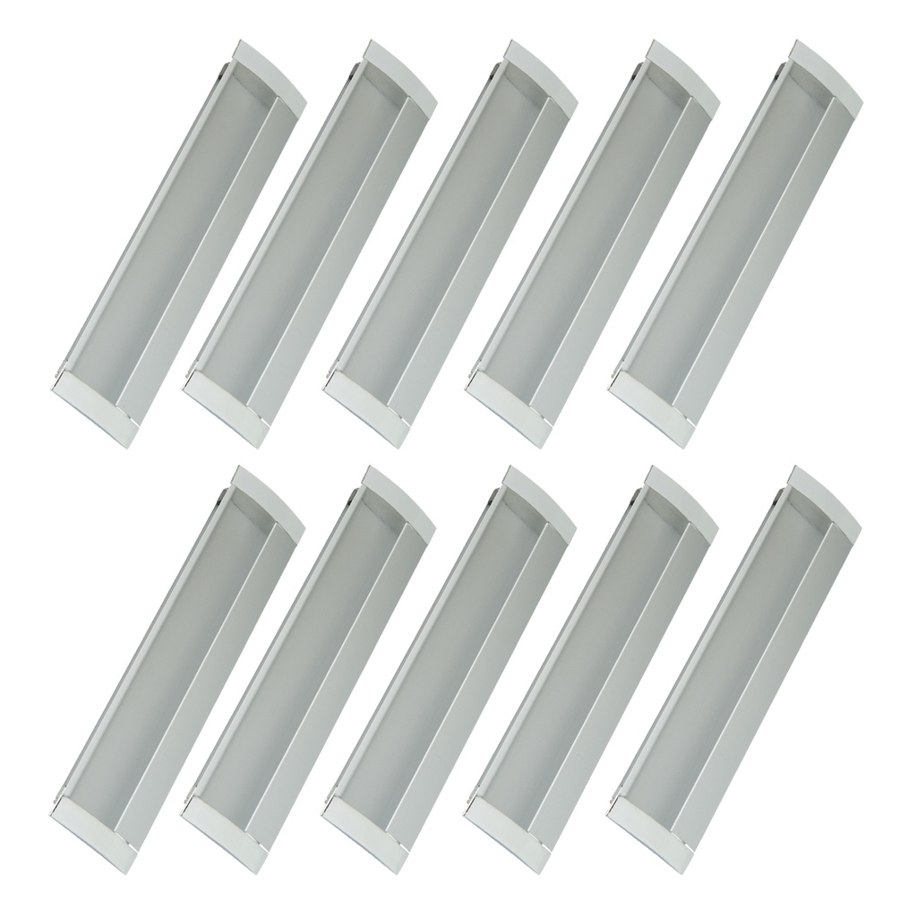 CUBETA ALUMINIO RECTANGULAR 128x36mm PACK X 10u.