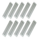 CUBETA ALUMINIO RECTANGULAR 96x36mm x10u.