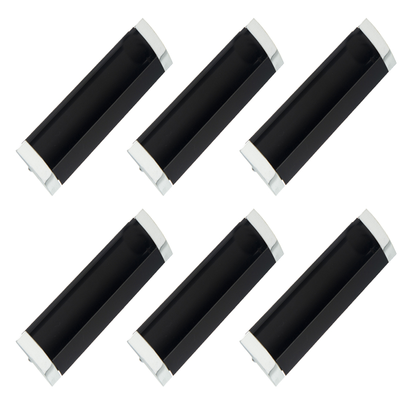 CUBETA NEGRA RECTANGULAR 128x36mm PACK X 6u.