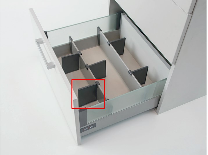 DIVISOR PLASTICO BLANCO
