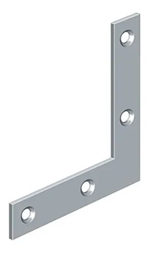 ESCUADRA PLANA 1000 CROM. ACERO 1.60 mm. 50 x 10mm