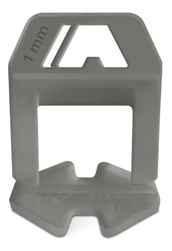 ESPACIADOR AUTONIVELANTE 1mm CLIP GRIS BOLSA X 150u.