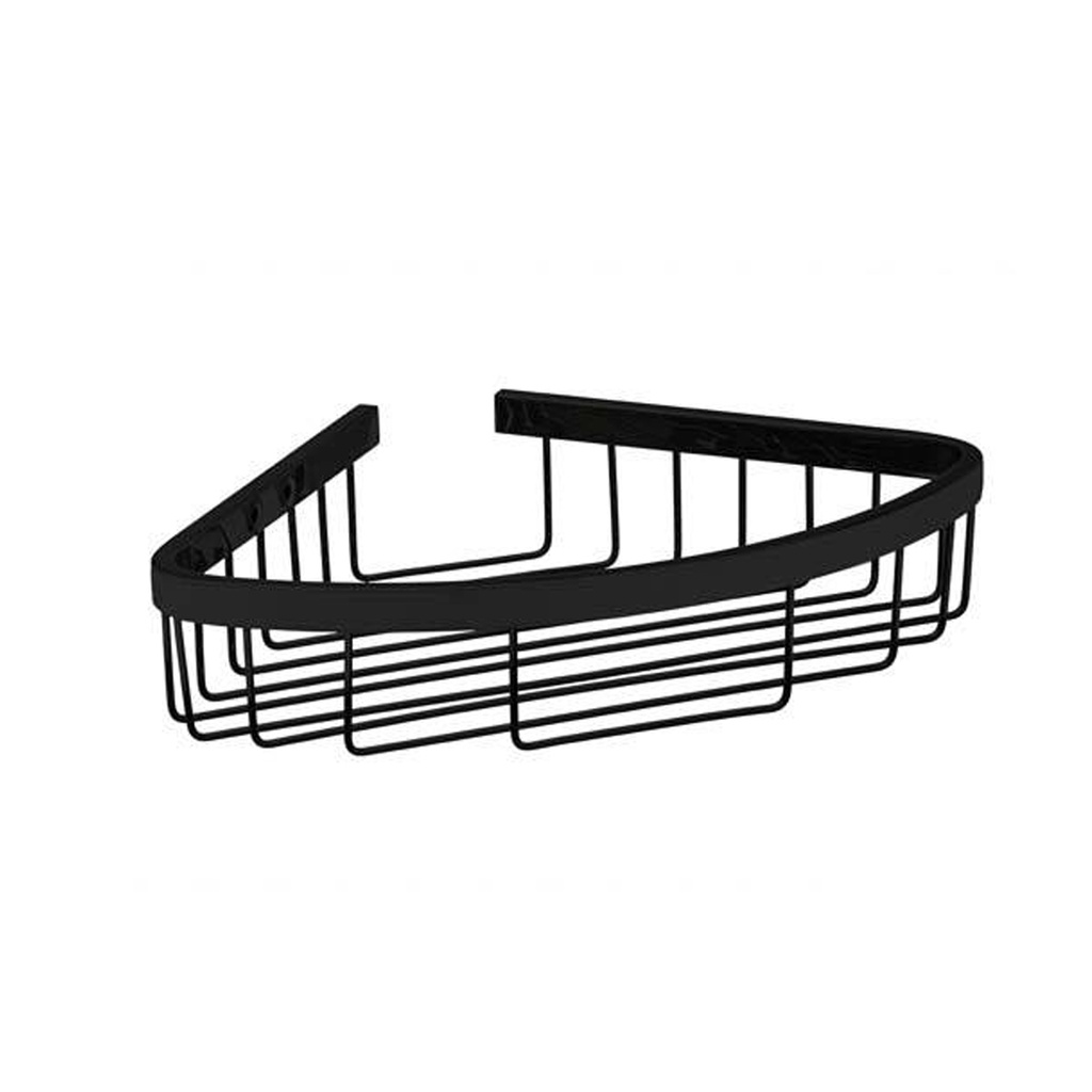 ESQUINERO REJILLA OVAL SIMPLE NEGRO 260x200x60mm