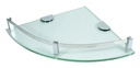 ESQUINERO VIDRIO CRISTAL 25*25 CM C/BORDE