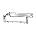 EST. TOALLERO REFORZADO RECTO 5 GANCHOS 600x220x170mm