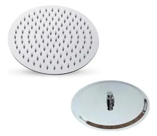FLOR DE DUCHA CIRCULAR 10"" - DIAMETRO 250 MM - ACERO INOXIDAB