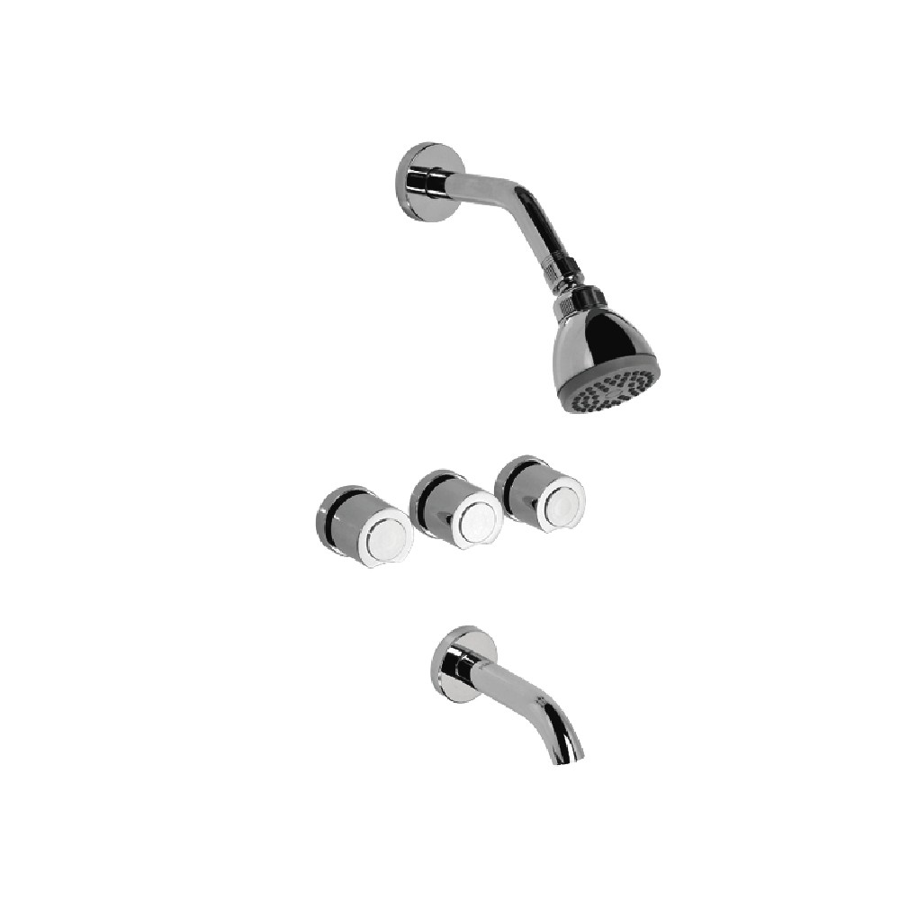 GRIFERIA DUCHA EMBUTIR PIAZZA OPTIMA CON TRANSFERENCIA FLOR