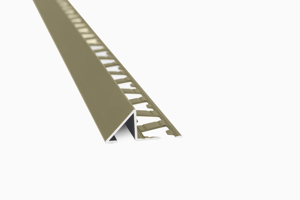 GUARDACANTO PRISMA 10mm x 2.5m ALUMINIO OLIVO