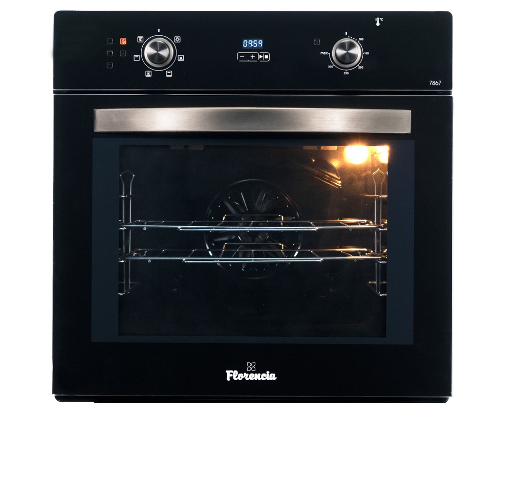 HORNO ELECTRICO DISPLAY DIGITAL VIDRIO  NEGRO