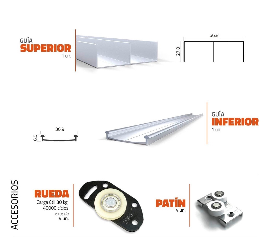 KIT DE PLACARD GE52-300 3mts