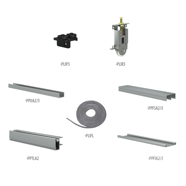KIT PLAC. INT. "P/PLAC 18 mm" 2x2,6 ANOD NAT x1u.