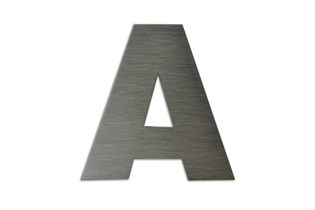 LETRA MAYUSCULA A  55 MM ACERO INOXIDABLE