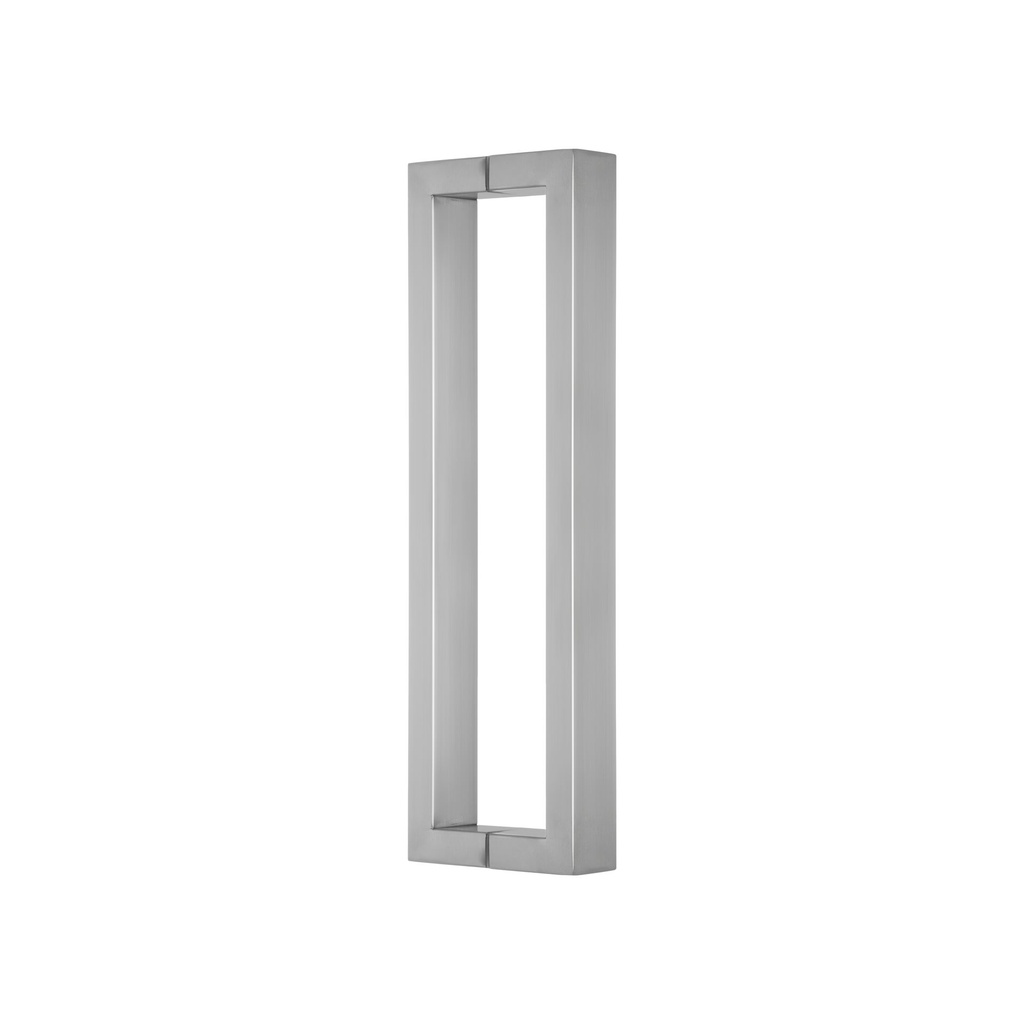 MANIJON RECTANGULAR DOBLE ACERO INOXIDABLE 40x20x500mm