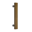 MANIJON RECTANGULAR MADERA 40x20x400mm ROBLE OSCURO