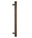 MANIJON SIMPLE MADERA Ø 38x400mm ROBLE OSCURO x1u.