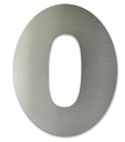NUMERO CLASICO 0 DE 250 MM ACERO INOXIDABLE