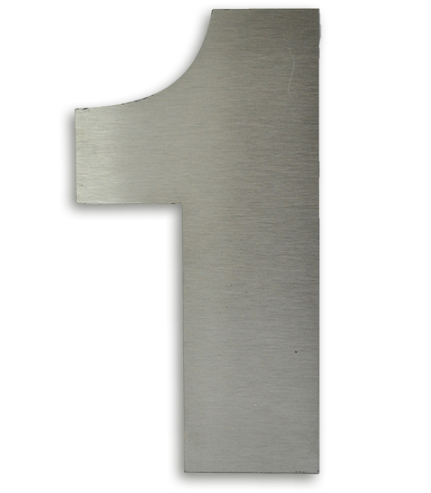 NUMERO CLASICO 1 DE 150 MM ACERO INOXIDABLE