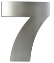 NUMERO CLASICO 7 DE 250 MM ACERO INOXIDABLE