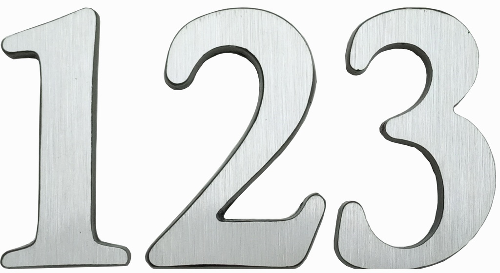 NUMEROS CURVOS GRANDES N° 1 x1u.