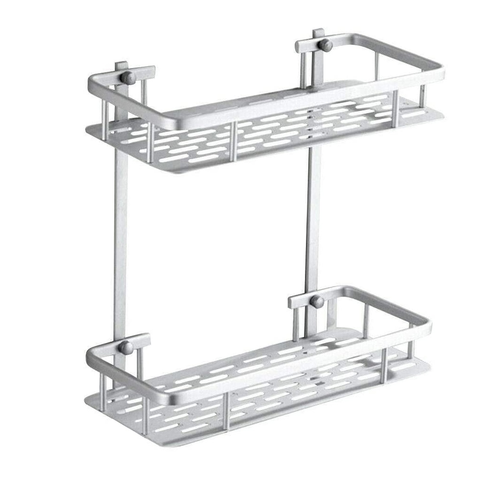 ORGANIZADOR RECTANGULAR 2 ESTANTES ALUMINIO