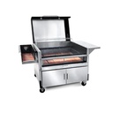 PARRILLA ARAUCARIA 90cm A LEÑA C/MUEBLE CARRITO C/TAPA x1u.