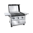 PARRILLA SAUCE 90cm A GAS C/MUEBLE CARRITO C/TAPA x1u.