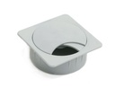 PASACABLE CUADRADOCON TAPA GIRATORIA 80Ø NEGRO