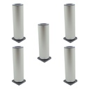 PATA ALUMINIO ANODIZADA BASE REGULABLE 150MM PACK X 5u.