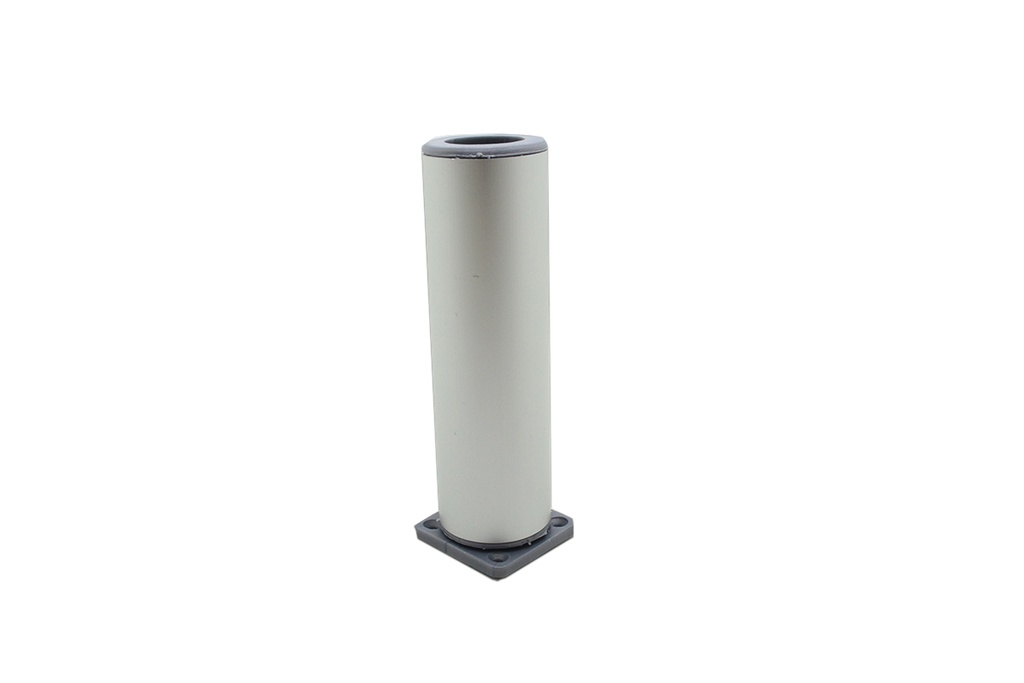 PATA ALUMINIO REDONDA ANODIZADA BASE REGULABLE 150MM