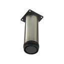PATA CILINDRICA 15 CM REGULABLE INOX.